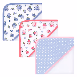 Luvable Friends 1035291_FLORAL_ONESIZE, Cotton, Girl