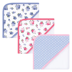 Luvable Friends 1035291_FLORAL_ONESIZE baby towel Cotton