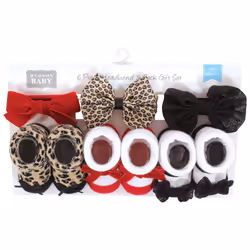 Hudson Baby 10408013_REDLEOPARD_ONESIZE clothing variety pack