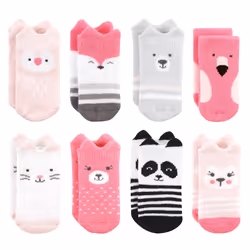 Hudson Baby 10708396_PINKANIMALS_0-6M, Baby (0 - 2 years), Female, 0-6 M