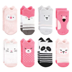 Hudson Baby 10708396_PINKANIMALS_0-6M sock Female