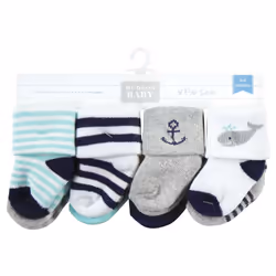 Hudson Baby 10708414_MINTWHALE_6-12M sock Male