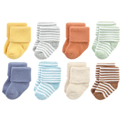 Hudson Baby 10708418_SOFTEARTHTONESTRIPES_0-6M sock Male