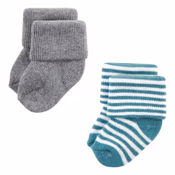 Hudson Baby 10708420_DARKEARTHTONESTRIPES_0-6M sock Male