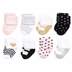 Hudson Baby 10708422_SILVERGOLDPINK_0-6M, Baby (0 - 2 years), Female, 0-6 M