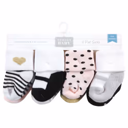 Hudson Baby 10708422_SILVERGOLDPINK_0-6M sock Female