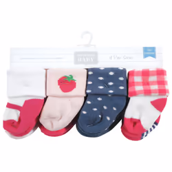 Hudson Baby 10708426_PINKSTRAWBERRY_0-6M sock Female
