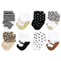 Hudson Baby 10708428_NEUTRALLEOPARD_0-6M sock Unisex
