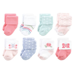 Hudson Baby 10708434_PASTELBUTTERFLY_0-6M sock Female
