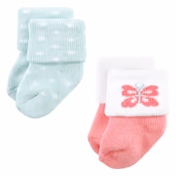 Hudson Baby 10708434_PASTELBUTTERFLY_0-6M sock Female