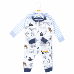 Hudson Baby 10108709_ARCTICANIMALS_0-3M full body sleepwear