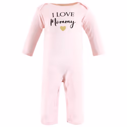 Hudson Baby Unisex Baby Cotton Coveralls  Girl-Mommy  6-9 Months