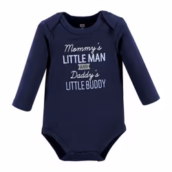 Hudson Baby Unisex Baby Cotton Long-Sleeve Bodysuits Newest Family Member  12-18 Months
