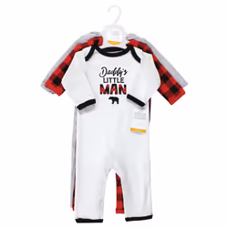 Hudson Baby Girls Unisex Cotton Coveralls  Buffalo Plaid Family  18-24 Months  Buffalo Plaid Family  18-24 Months US