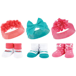Hudson Baby 10712639_TEALCORAL_ONESIZE clothing variety pack