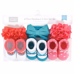 Hudson Baby 10712639_TEALCORAL_ONESIZE clothing variety pack