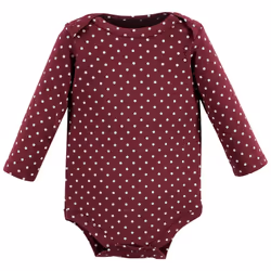 Hudson Baby Unisex Baby Cotton Long-Sleeve Bodysuits  Fall  6-9 Months