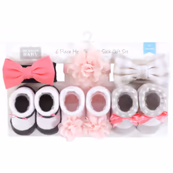 Hudson Baby 10413250_PINKCHARCOAL_ONESIZE clothing variety pack