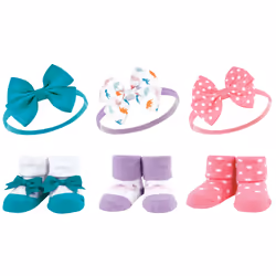 Hudson Baby 10713554_DINOSAURS_ONESIZE, Hat, Socks, Female, Child, One Size