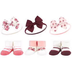 Hudson Baby 10713558_ROSE_ONESIZE, Hat, Socks, Female, Child, One Size