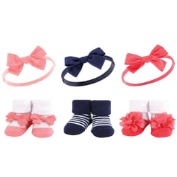 Hudson Baby 10413562_NAVYCORAL_ONESIZE clothing variety pack