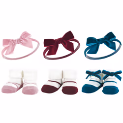Hudson Baby 10413565_BURGUNDYTEAL_ONESIZE, Hat, Socks, Female, Child, One Size