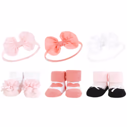 Hudson Baby 10413569_BLUSHWHITE_ONESIZE, Hat, Socks, Female, Child, One Size