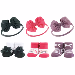 Hudson Baby 10413572_GREENPURPLE_ONESIZE, Hat, Socks, Female, Child, One Size