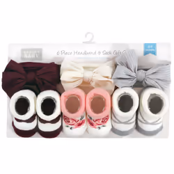 Hudson Baby 10713579_BURGUNDYGRAY_ONESIZE clothing variety pack