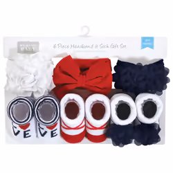 Hudson Baby 10413596_NAVYRED_ONESIZE clothing variety pack