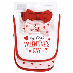 Hudson Baby 10513676_VALENTINESWEETHEART_0-9M clothing variety pack