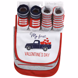 Hudson Baby 10513684_VALENTINETRUCK_0-9M baby bib