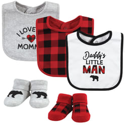 Hudson Baby 10513701_BUFFALOPLAIDFAMILY_0-9M baby bib