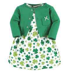 Hudson Baby 10113979_SHAMROCKS_0-3M, Baby (0 - 2 years), Female, 0-3 M