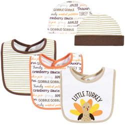 Hudson Baby 11114436_LITTLETURKEY_ONESIZE baby bib Dribble/bandana bib