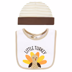 Hudson Baby 11114436_LITTLETURKEY_ONESIZE baby bib Dribble/bandana bib