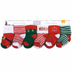 Hudson Baby 10714367_12DAYSOFCHRISTMAS_12-24M sock Unisex