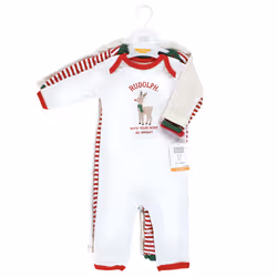 Hudson Baby 10115307_RUDOLPHREINDEER_18-24M baby bodysuit/one-piece
