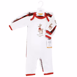 Hudson Baby 10115343_FANCYRUDOLPH_9-12M baby bodysuit/one-piece