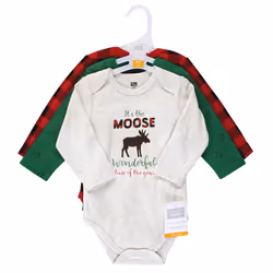 Hudson Baby 11115397_MOOSEWONDERFULTIME_9-12M baby bodysuit/one-piece