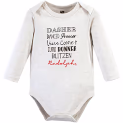 Hudson Baby 11115404_RUDOLPHREINDEER_6-9M baby bodysuit/one-piece