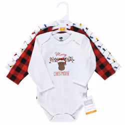 Hudson Baby 11115410_CHRISTMOOSE_12-18M baby bodysuit/one-piece