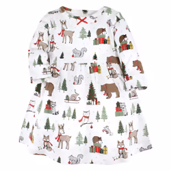 Hudson Baby 10115474_CHRISTMASFOREST_0-3M dress