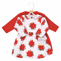Hudson Baby 10115500_POINSETTIADOT_9-12M dress