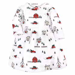 Hudson Baby 10115526_CHRISTMASSCENE_3-6M dress