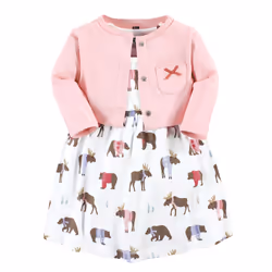 Hudson Baby 10115656_PINKMOOSEBEAR_3-6M, Baby (0 - 2 years), Female, 3-6 M
