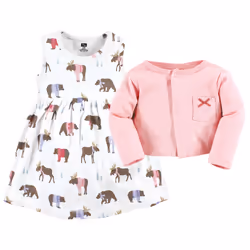 Hudson Baby 10115656_PINKMOOSEBEAR_3-6M dress