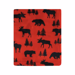 Hudson Baby 10215677_REDMOOSEBEAR_ONESIZE baby blanket Boy/Girl