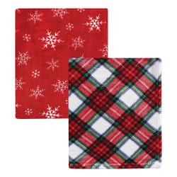 Hudson Baby 10215679_WHITETARTAN_ONESIZE baby blanket Boy/Girl