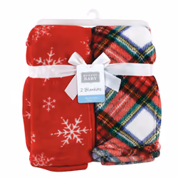 Hudson Baby 10215679_WHITETARTAN_ONESIZE baby blanket Boy/Girl